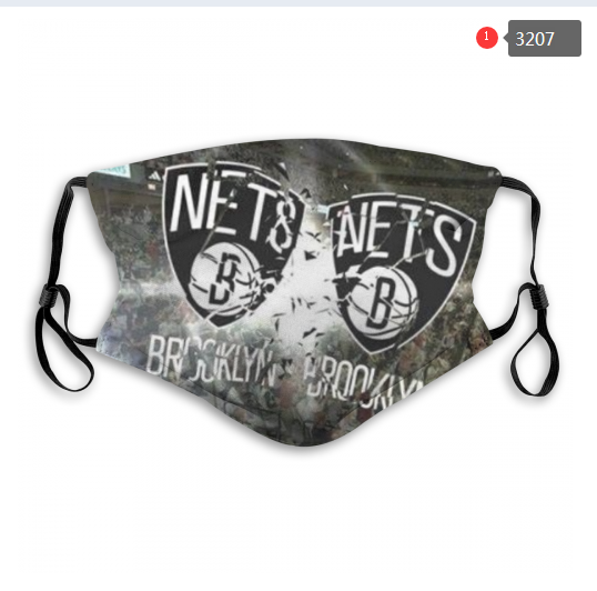 NBA Brooklyn Nets #2 Dust mask with filter->nba dust mask->Sports Accessory
